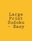 Large Print Sudoku - Easy
