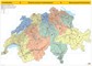 Postleitzahlenkarte Schweiz Poster 1:260 000