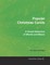 Popular Christmas Carols - A Grand Selection of Words and Music for Voice and Piano