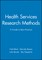 Health Services Research Methods A