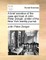 A Brief Narrative of the Case and Tryal of John Peter Zenger, Printer of the New York Weekly Journal.