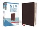 NIV, Thinline Bible, Large Print, Bonded Leather, Burgundy, Red Letter Edition
