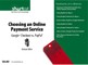 Choosing an Online Payment Service
