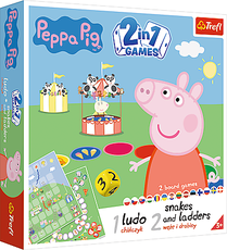 TREFL PEPPA PIG Board game 2 in 1 TREFL PEPPA PIG Board game 2 in 1