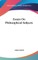 Essays On Philosophical Subjects