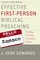 Effective First-Person Biblical Preaching