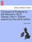 Conquest of England by the Normans. by E. Davies. Part II. Eleven Poems by the Same Author.