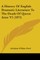 A History Of English Dramatic Literature To The Death Of Queen Anne V1 (1875)
