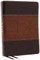 NKJV Study Bible, Leathersoft, Brown, Full-Color, Thumb Indexed, Comfort Print