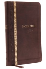 KJV, Thinline Bible, Standard Print, Imitation Leather, Brown, Indexed, Red Letter Edition, Comfort Print KJV, Thinline Bible, Standard Print, Imitation Leather, Brown, Indexed, Red Letter Edition, Comfort Print