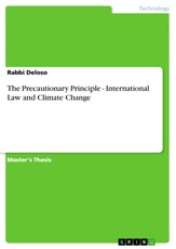 The Precautionary Principle - International Law and Climate Change
