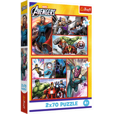 TREFL AVENGERS puzzle set, 2x70 pcs