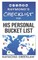 Raymond's Checklist for His Personal Bucket List