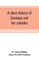 A short history of Germany and her colonies