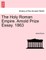 The Holy Roman Empire. Arnold Prize Essay. 1863