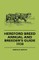 Hereford Breed Annual and Breeder's Guide 1930