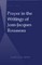 Prayer in the Writings of Jean-Jacques Rousseau