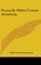 Poems By Walter Conrad Arensberg
