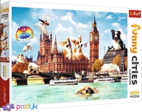 TREFL puzzle Dogs in London 1000 pcs