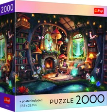 TREFL Puzzle with poster Fairy Tale Cottage, 2000 pcs