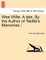Wee Wifie. a Tale. by the Author of 'Nellie's Memories.'.