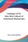 Catalogue of Dr. John Dee's Library of Alchemical Manuscripts
