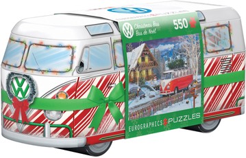 Puzzle VW Christmas Bus Tin, 550 pcs
