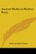 Ancient Myths in Modern Poets