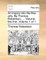An Inquiry Into the Fine Arts. by Thomas Robertson, ... Volume the First. Volume 1 of 1