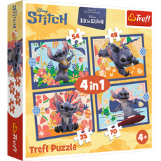 TREFL DISNEY STITCH Puzzle Set 4 in 1 Holidays in Hawaii TREFL DISNEY STITCH Puzzle Set 4 in 1 Holidays in Hawaii