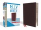 NIV, Thinline Bible, Large Print, Bonded Leather, Burgundy, Indexed, Red Letter Edition
