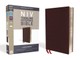 NIV, Thinline Reference Bible, Large Print, Bonded Leather, Burgundy, Red Letter Edition, Comfort Print