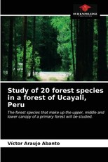 Study of 20 forest species in a forest of Ucayali, Peru