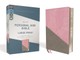 Niv, Personal Size Bible, Large Print, Leathersoft, Pink/Gray, Red Letter Edition, Comfort Print