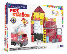 MAGNA-TILES magnet constructor set Fire Station, 50 pcs