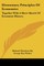 Elementary Principles Of Economics