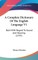 A Complete Dictionary of the English Language V1