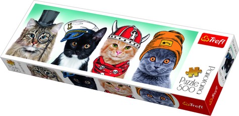 TREFL panoramic puzzle Cats 500 pcs TREFL panoramic puzzle Cats 500 pcs