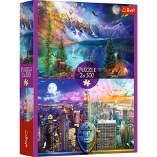 TREFL Puzzle set American Tour, 2x500 pcs TREFL Puzzle set American Tour, 2x500 pcs