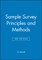 Sample Survey Principles and Methods 3e