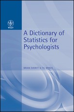 Dictionary of Statistics for Psychology Dictionary of Statistics for Psychology