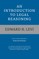An Introduction to Legal Reasoning