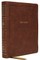 Nkjv, Reference Bible, Wide Margin Large Print, Leathersoft, Brown, Red Letter Edition, Comfort Print