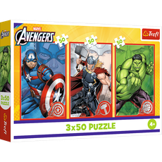 TREFL AVENGERS Pužļu komplekts Tavs varonis, 3x50 gab.