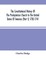 The Constitutional History Of The Presbyterian Church In The United States Of America (Part I) 1705-1741