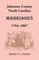 Johnston County, North Carolina Marriages, 1764-1867