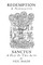 Redemption a Novelette; Sanctus a Play in Two Acts