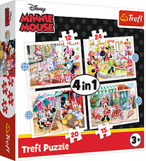 TREFL DISNEY Puzzle 4 in 1 set Minnie Mouse TREFL DISNEY Puzzle 4 in 1 set Minnie Mouse