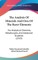 The Analysis Of Minerals And Ores Of The Rarer Elements