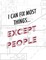 Engineer Graph Paper Notebook - I Can Fix Most Things Except People